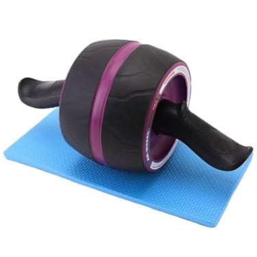 Imagem de Roda Abdominal Larga Para Exercícios De Abdomen Lombar Com Tapete EVA Crossfit Academia Musculação Fitness Rolo Estabilizador Ultra Pro