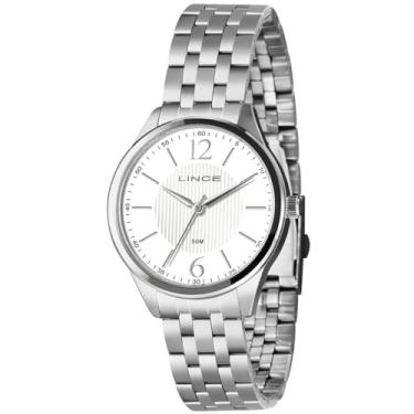 Imagem de Relógio Feminino Lince Prateado Grande Original Lrm4787l40 B2sx
