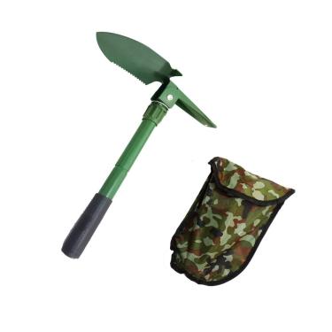 Imagem de Pá Multifunção Picareta em Aço Dobrável com Estojo TX-02