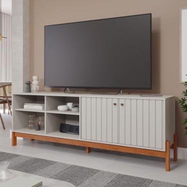 Imagem de Rack para Tv de até 70 Polegadas, Holanda,180cm Off White/Cinamomo