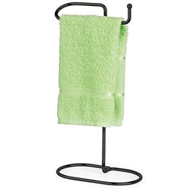Imagem de Porta Toalha de Rosto Toalheiro para Bancada Suporte de Pia Preto