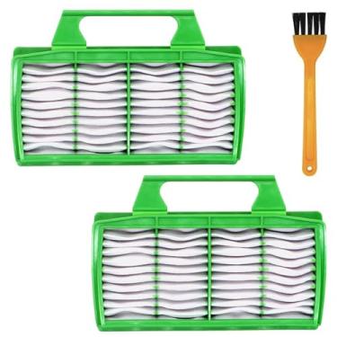 Imagem de Pacote com 2 filtros micro higiênicos para aspirador Sebo 6608ER série 6696ER, aspiradores Sebo Série K, aspirador de pó Airbelt K Series com microfiltro e filtro de exaustão