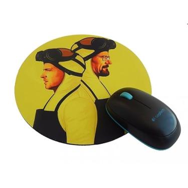 Imagem de Mouse pad Redondo Breaking Bad Walt and Jessie