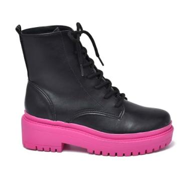 Imagem de Coturno Bota Feminina Via Marte Com Sola Colorida Trend 228503