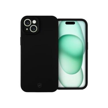 Imagem de Gshield Capa Case Capinha Silicon Premium Antiderrapante com Interior em Microfibra, Proteção Contra Impressões Digitais, Arranhões, Quedas e Impactos (Preta, iPhone 15 Plus)