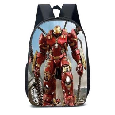 Imagem de MOCHILA ESCOLA INFANTIL JUVENIL ANIME HOMEM DE FERRO-Unissex