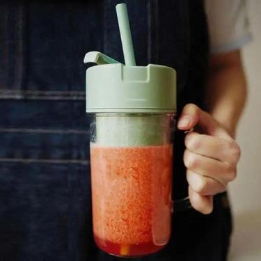 Imagem de Mini Copo Liquidificador Mixer Batedor Fruta Shake Eletrico