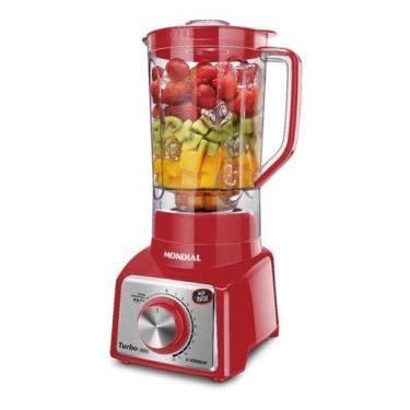 Imagem de Liquidificador Turbo Portátil Mondial L-1000 Inox Red, Red/Inox, 110V