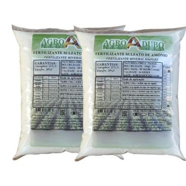 Imagem de Fertilizante Sulfato De Amônio 2Kg Adubo 100% Soluvel - AGROADUBO