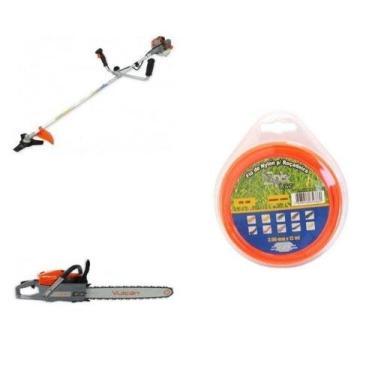Imagem de Kit de Roçadeira 26CC VR260P Fio de Nylon 12 Metros 3,00mm e Motosserr