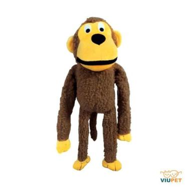 Imagem de Brinquedo Macaco De Pelúcia Com Apitos Para Cães - Viu Pet