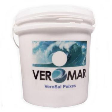 Imagem de Sal Veromar Peixes 10kg Saco Para Aquários Marinhos Peixes 10kg