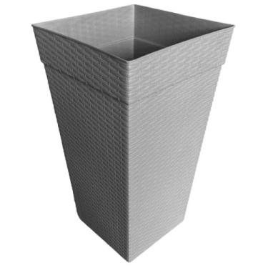 Imagem de Vaso de Plantas Flores 28L Rattan Cachepot Jardim Jardinagem  - Plasne