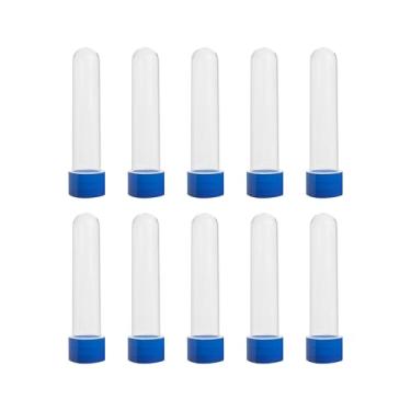 Imagem de Grupo Mirandinha - 10 Mini Tubetes para Doces – 41,7 ml, Duráveis, À Prova de Vazamento e Reutilizáveis – Ideais para Lembrancinhas e Armazenamento – Azul Escuro