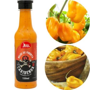Imagem de Molho Pimenta Cremosa Gourmet Caribenha Habaneros Yellow Picância Extr