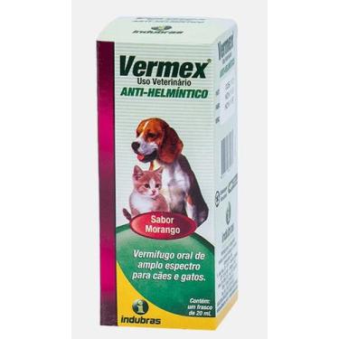 Imagem de Vermex Anti-Helmíntico 20ml Sabor Morango - Indubras