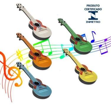 Imagem de Kit 5 Violão Violinha Brinquedo Atacado Festa Infantil Instrumento Edu
