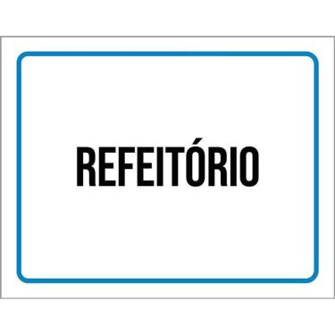 Imagem de Kit 3 Placas Ambiente Sinalização Setor Refeitório