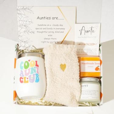 Imagem de Aunt Gifts From Niece, Nephew - New Aunt, Promoted To Aunt, Pregnancy Announcement For Aunt Auntie Gift Ideas Coffee Glass Cup Gift For Aunt To Be - Aniversário, Dia das Mães, Natal para tia