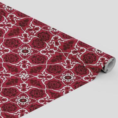 Imagem de Tecido Oxford Estampado Arabesco Magenta Ornamentado- 1,40m - Core Dec