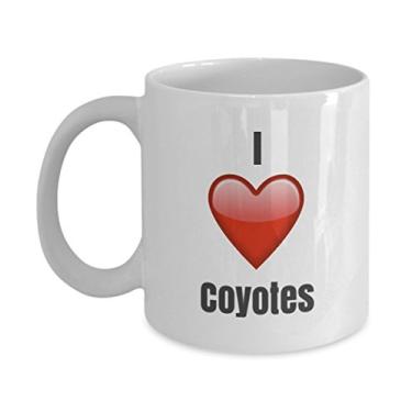 Imagem de Caneca de café I Love Coyotes ideia de presentes