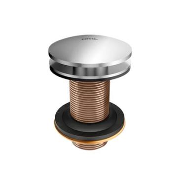 Imagem de Válvula de Lavatório Saída d'Água Sistema click clack 7/8" Cromado Doc