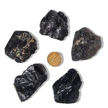 Imagem de 10 Turmalina Preta Pedra Natural 50 a 60g Média 4cm Tipo B - Cristaisd