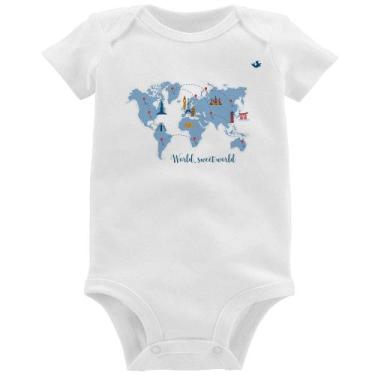 Imagem de Body Bebê World sweet world - Foca na Moda, Branco, P