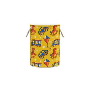 Imagem de Cesto Organizador Multiuso Dobrável Brinquedos Ou Roupas 60l - Nash