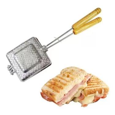 Imagem de Sanduicheira Tostequeira Misto Quente Forma Aluminio Para Fogão - Baur