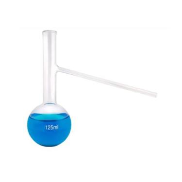 Imagem de Balão Destilação Fundo Redondo Com Saída Lateral Cap 500ml - Precissio