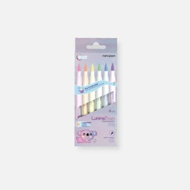 Imagem de Marca Texto Brush Pen - Lumina Brush Highliter - 6 Cores - NewPen