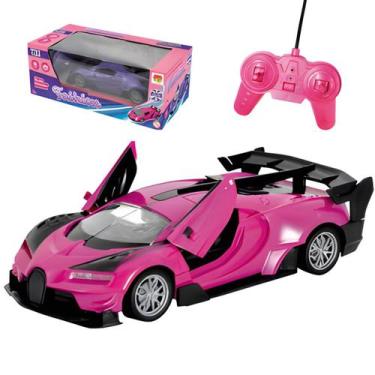 Imagem de Carro Controle Remoto Fashion Abre as Portas - Rosa - Dm Toys