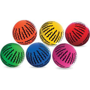 Imagem de Bola Infantil Cobrinha Vinil Colorida N8 Pacote com 12 - Lider