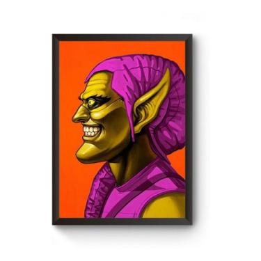 Imagem de Quadro Arte Homem Aranha Duende Verde Poster - Fanarte