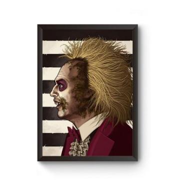 Imagem de Quadro Arte Beetlejuice Poster - Fanarte