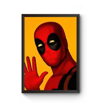 Imagem de Quadro Arte Marvel Deadpool Poster - Fanarte