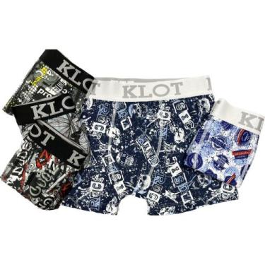 Imagem de Kit 6 Cuecas Boxer Adulto Klot - Box Estampada, G