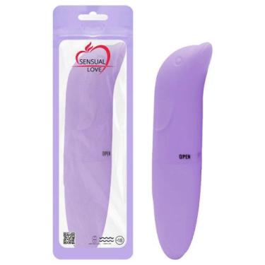 Imagem de Vibrador Golfinho Ponto G Aveludado Sensual Love, Lilás