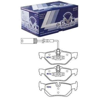 Imagem de Pastilha De Freio Traseira - Sistema Teves - BMW 118i 07 / BMW 120i 05