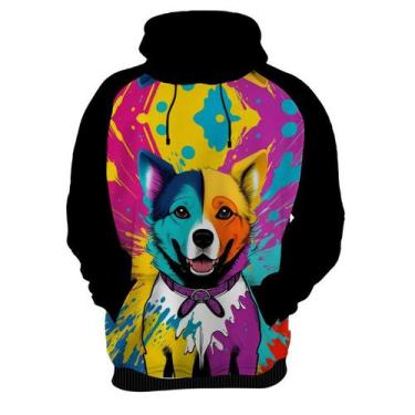 Imagem de Moletom Casaco Blusa Estampa Cachorro Pop Art Colorido  - Enjoy Shop, 