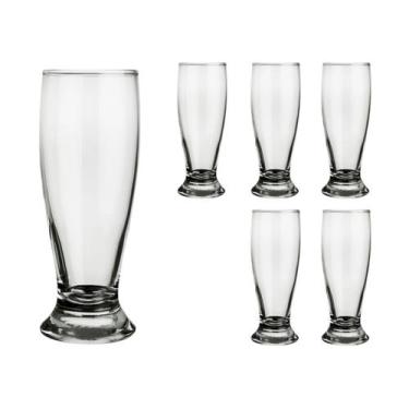 Imagem de 6 copos 300ml Vidro Tradicional Nadir Bar Chopinho Tulipa - NADIR FIGU