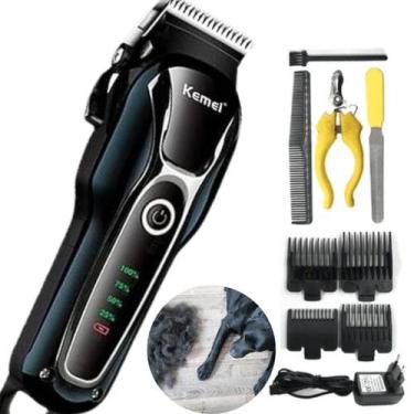 Imagem de Máquina de Tosa Kemei KM-1991  Cortador de Pelo Profissional Sem Fio 1