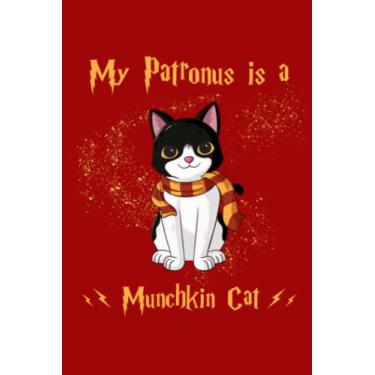 Imagem de My Patronus Is A Munchkin Cat: Notebooks, Logbook, Composition Book, Journal CollegeRuled 110 Pages 6x9 in