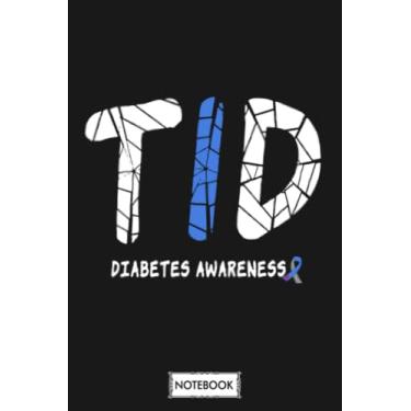 Imagem de T1d Spider Web Diabetes Awareness Funny Gift G72364 Notebook: 6x9 120 Pages, Journal, Diary, Planner, Matte Finish Cover, Lined College Ruled Paper