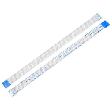 Imagem de Cabo plano flexível uxcell, 150 mm 1 mm Pitch 8 pinos FPC FFC FFC cabo de fita flexível para TV LCD, leitor de DVD de áudio de carro, 10 peças (tipo B)