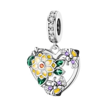 Imagem de Amuletos de Trevo Verde para Pulseira de Prata Esterlina 925 - Acessór