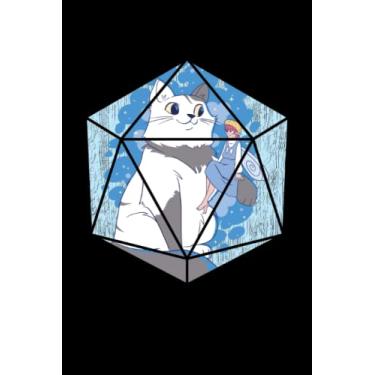 Imagem de Gato Y Hada D20 - Cuaderno para Frikis: Notebook DIN A5 (6x9) para entusiastas de rol y fanáticos de RPG de lápiz y papel con 120 páginas forradas y días de semana para la función del diario
