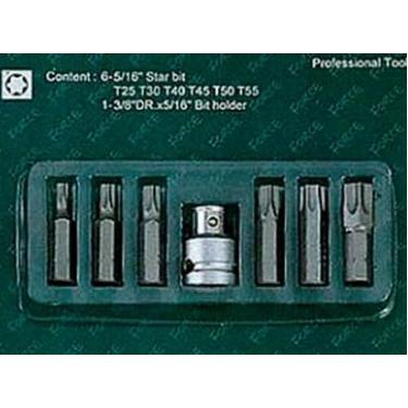 Imagem de Jogo De Bit Torx Com Adaptador 7Pc Statron