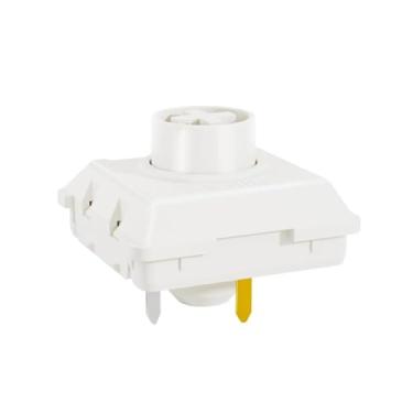 Imagem de KAILH Interruptor de teclado discreto Full POM The Elenments Series White Rain Black Cloud Hide Mountain Switch (chuva branca, 70)